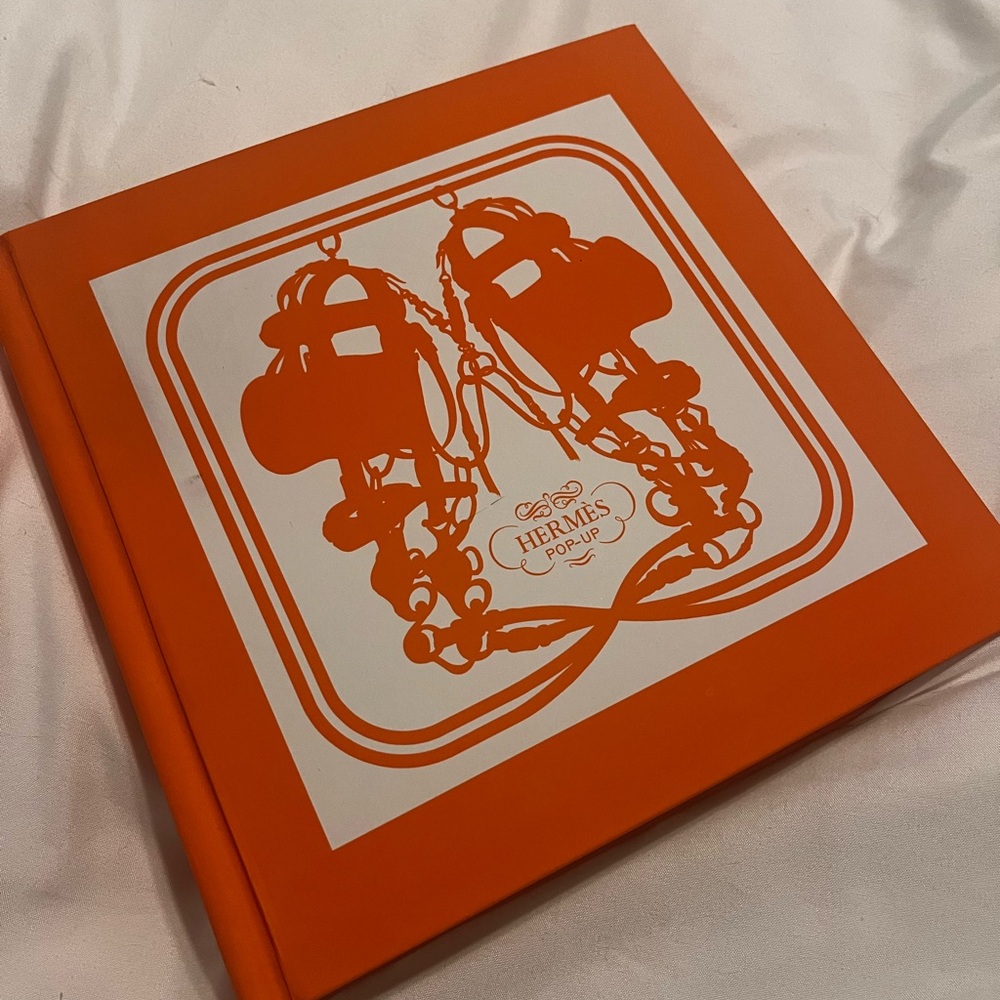 Hermès Orange and White Pop-Up Book